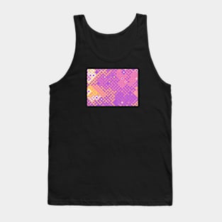 Sapphic Pride Abstract Rounded Circuits Tank Top